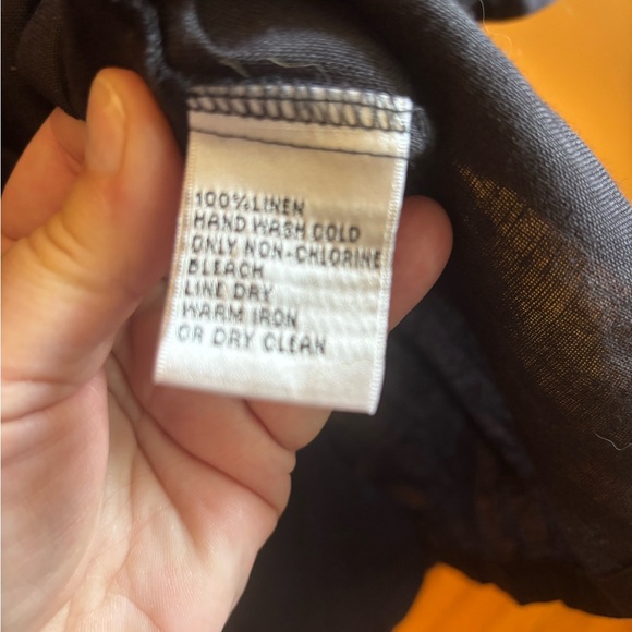 Talbots Black Linen light weight summer jacket size 14. - Picture 11 of 16